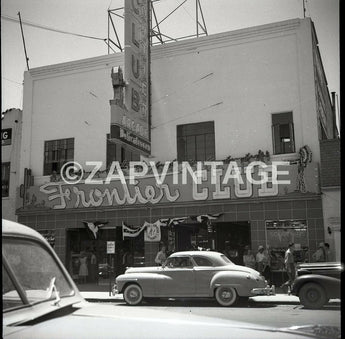 Vtg 1940s B&W Photo (Frontier Hotel Las Vegas Nevada Gambling Casino) #392