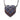 Vintage Blue HEART Faux Diamond Necklace