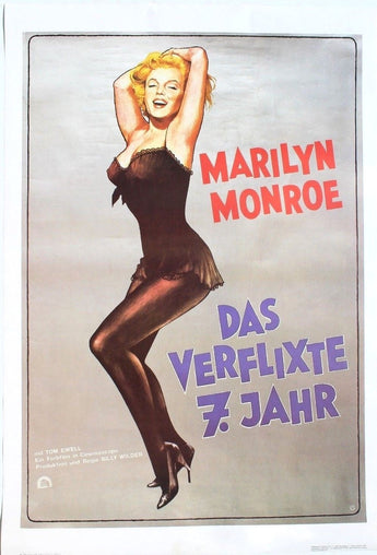 Vintage Das Verflixte 7. Jahr Marilyn Monroe Movie Poster