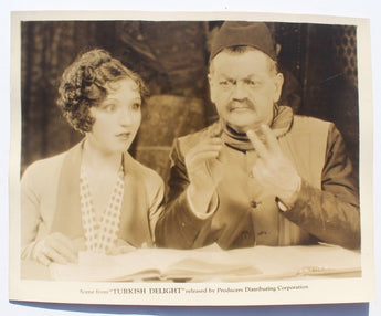 Vtg 1927 Rudolph Schildkraut / Julia Faye (Turkish Delight) Silent Movie Photo