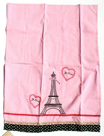 NEW Girly Pink Paris Poodle Sur La Table Kitchen Towel Eiffel Tower