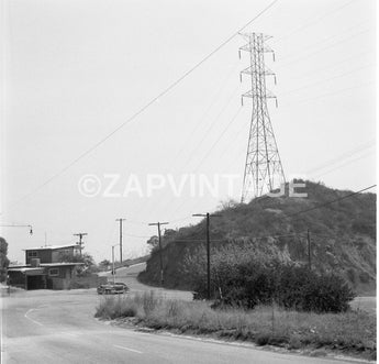 Vintage 1950's Lookout Mountain Mulholland Drive (House, Car) Photo #1618