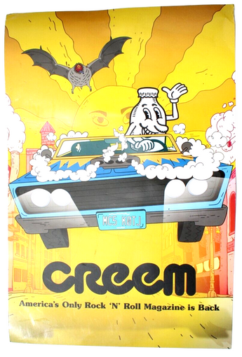 Rare Vintage CREEM Magazine Comeback Flyer Poster