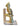 New MCM Retro Gold Acrylic Large Parrot Bird Tropical Office Room Bookend