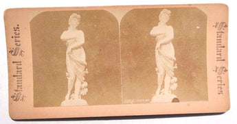 Vintage STERIOVIEW Standard Series Card (Loves Net Statue) Photograph