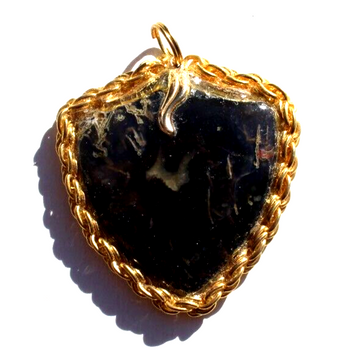 Vintage Gemstone (Agate Stone Geode Crystal) Necklace Pendant Jewelry