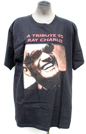Vintage A Tribute To Ray Charles Tour Music Tour Concert T-Shirt Mens Large