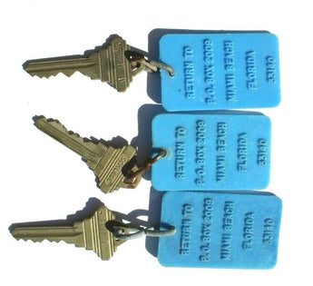 Vintage Lot of 3 Motel Lodge Drop In Mailbox Room (Hotel Motel) Key - Mixed