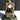 Vtg Antique boudoir Clock Babs perfume Art Nouveau Vanity pendulum W/ Base