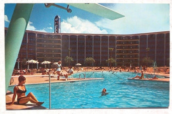 Vintage Frontier Hotel (Las Vegas , Nevada) La Vegas Strip Photo Postcard