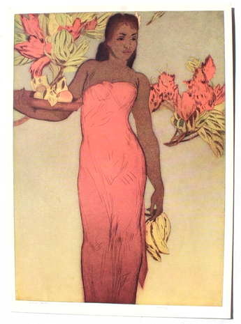 Vtg 1951 ROYAL HAWAIIAN HOTEL Menu "Healani" Hawaii Artwork by John Kelly