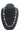 Vintage Brown Wood Retro Beaded Boho Bohemian Long Cocktail Costume Necklace