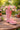 New Pink / White Western Cowgirl Boot Decorative Flower Table Vase Room Decor