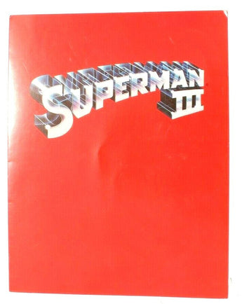 Vtg Promo Movie Theatre Advance Program Brochure - 1983 Superman III Warner Bros
