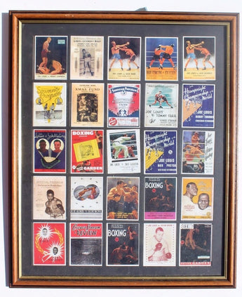 25 Joe Louis SPORTING PROFILES Boxing Sports Collectable Trading Cards Framed