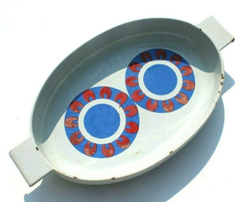 Vtg 1970's Hearthstone Cast Iron Block Von Roll Switzerland Heavy Casserole Dish