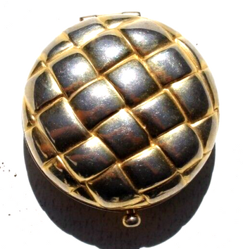 Vintage Mini ESTEE LAUDER Powder Button Cushion COMPACT