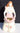 Vintage CERAMIC Girl In Dress W/ Apron Figurine Statue Flower Planter Vase