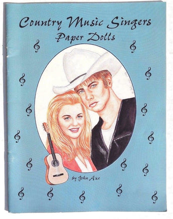 Vtg NEW 1996 Country Music Singers Paper Doll (John Axe) Hobby House Press Book
