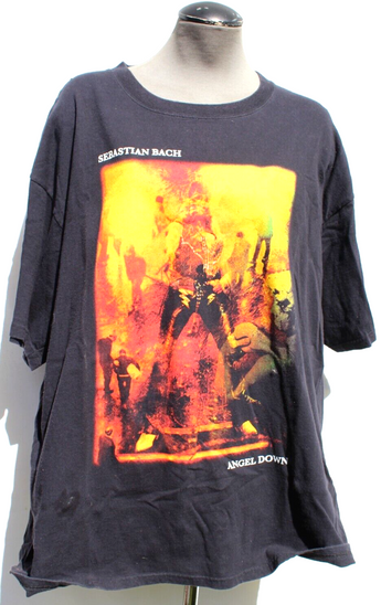 Vtg 2008 Sebastian Bach Angel Down Band Tour Music Tour Concert T-Shirt Mens 2X