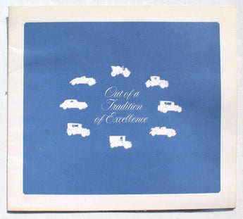VINTAGE Original 1972 Cadillac Out of a Tradition of Excellence Brochure