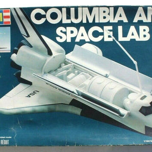 Vtg NASA Shuttle Rocket Toy Model Kit - 1981 Revell Columbia And Space Lab 1:144