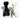 New Black & White Ballon Dogs Salt & Pepper Shaker Figurine