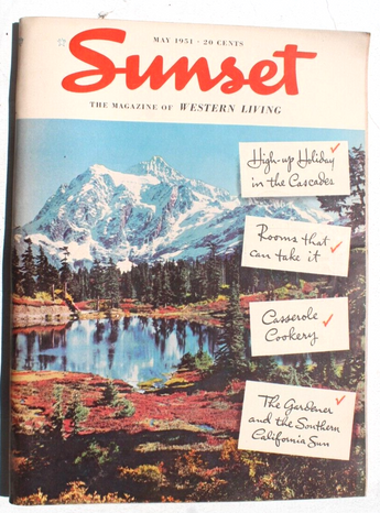 Vtg May 1951 Sunset Magazine Western living - Travel LANDSCAPING Remodeling