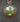 Vtg 1970's Gold Stone Stamped Judy Lee Ti Dye Stone (Hippie) Jewelry Necklace