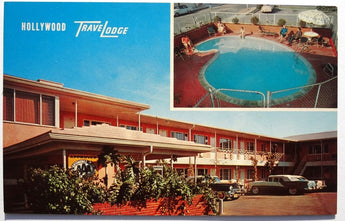 Vintage 1950's HOLLYWOOD Travelodge HOLLYWOOD CALIFORNIA Postcard
