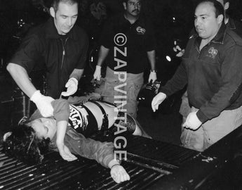 Vtg 1980's Los Angeles DRUNK Girl (Rocker) Passed Out On Truck Photo #101