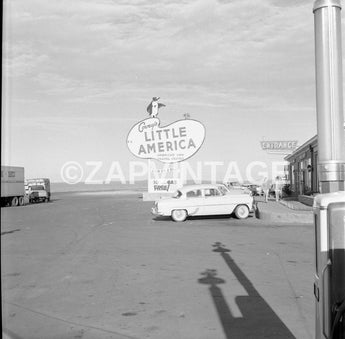Vintage 1954 Covey's Little America Salt Lake City Classic Car Photo #1380