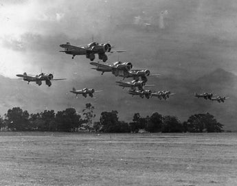 Vtg B&W WWII Military U.S. Navy Aircraft Airplanes In Hawaii Photo #868