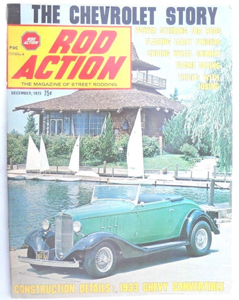 Vintage ROD ACTION December 1973 Magazine - Flaring Early Fenders 74 Pages