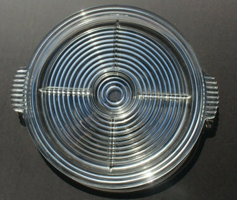 MCM Anchor Hocking Glass Clear Manhattan 15" Handled 5 Part Relish Platter Tray