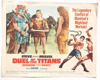 Vintage 1962 Duel Of The Titans (Steve Reeves, Grodon Scott) 63/88 LOBBY CARD