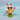 New Yellow Easter Chick Bird Holding A Coffe W/ Heart Sunglasses Figurine Decor