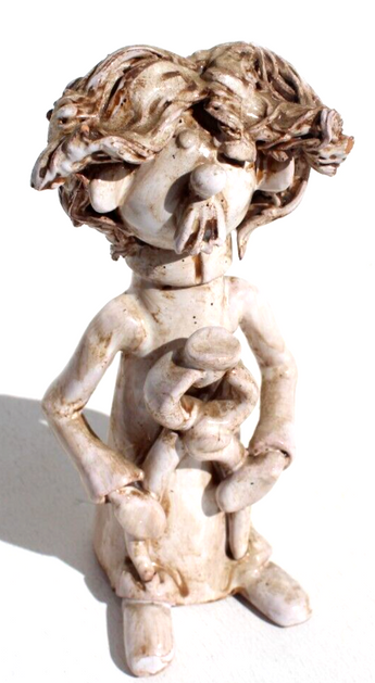Vintage Italian Bencini Dentist Pulling Tooth Sculpture Figurine Statue