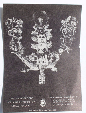 Vintage The Youngbloods, It's A Beautiful Day Litho Postcard