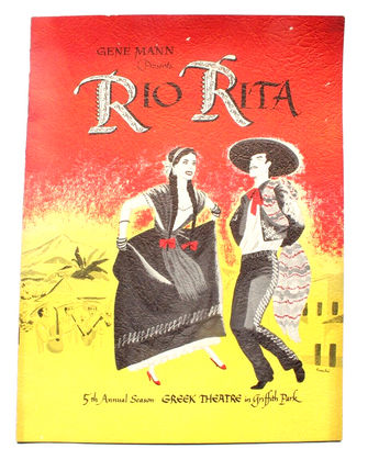 VTG 1950's John Raitt "RIO RITA" Betty Bruce / George Givot Souvenir Program
