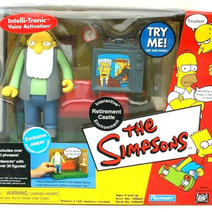 Playmates The Simpsons Interactive Environment Retirement Castle With Jasper NIP