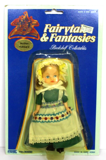 Sealed VTG Fairytales & Fantasies Mother Hubbard Doll Fishel No. 3000 Bookshelf
