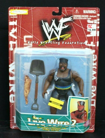 NOS 1998 WWF WWE Jakks Pacific Live Wire 2 Mark Henry Action Figure #84526
