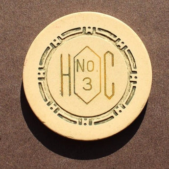 Vtg RARE Poker / Casino Clay Chip - Harold's Club No 3 Reno, NV (Roulette)