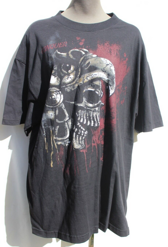 Vintage Conquer Graphic Tee Black Concert TourT-Shirt Tee Shirt XL