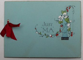 Vintage 1950s Mother Day JUST MA Greeting Card