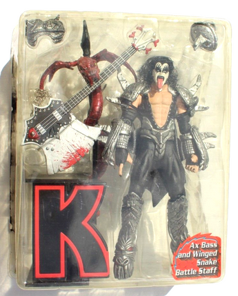 VINTAGE KISS Gene Simmons Ultra-Action Figure "K" McFarlane Toy