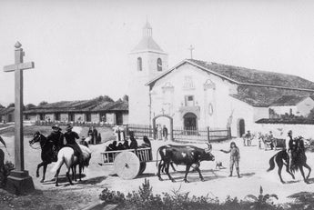 Vtg 1839 El Camino Real California Mission Before Santa Clara College Photo #880