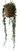 New BOHO Wicker Vase W/ Rocks Fake Hanging Plant Artificial Beaded Succulent