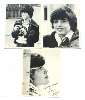 Vtg 1970s 3 Donny Osmond Promo TV Band The Osmond Brothers "signed" Fan Photo